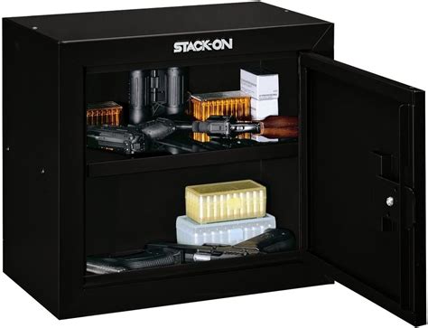 stack-on gcb-500 pistol & ammo steel security cabinet|stack on pistol ammo cabinet.